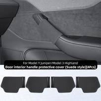For Tesla Model Y Juniper/Model 3 Highland Interior Door Handle Protective Cover, Car Handle Protective Cover Accessories