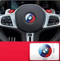 AAA 45mm Car Steering Wheel Badge Emblem Sticker Auto-Styling For BMW E36 E46 E53 E90 E60 E61 E93 E87 X1 X3 X5 X6 F30 F20 F10 1 pcs 45mm