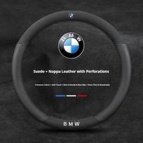 Automobilio neslystanti anglies pluošto zomšinė vairo apdanga BMW M E46 E39 E60 E90 E91 E36 E87 F10 F20 F30 M3 M4 M5X1 X3 X4 X5 X7
