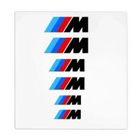 1 rinkinys Automobilio stabdžių suportų emblemos lipdukai Auto priedas Skirta Bmw M X1 X3 X5 X6 E30 E90 M3 E84 E83 F25 E83 F25 E91 E60 F15 F16 E70 F30 Z4 juoda