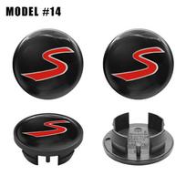 4 vnt. 54 mm automobilio ratlankio centrinis dangtelis, skirtas MINI Flag Cooper S JCW One R56 R60 F54 F55 F56 F60 Clubman Countryman 4pcs 54mm