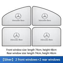 Automobilio šoninio lango saulės skydelis Magnetinės UV apsaugos užuolaidos Saulės skydo uždangalas Mercedes Benz AMG W204 W205 W212 W221 W177 GLA GLE white