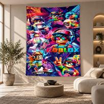 Decorative Tapestry,Roblox Printed Wall Art, Lightweight Wall Hanging For Bedroom Background 150cmx200cm