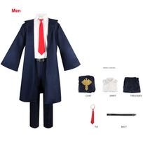Mashle: Magija ir raumenys Mashle Cosplay kostiumai Apranga Lemon Irvine Lance Anime Mėlynas chalatas Mokyklinės uniformos Hoodis Apsiaustas Marškiniai Kaklaraištis Kostiumas Moterims /vyrams 3xl blue
