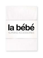La Bebe™ Cotton Satin White natūralaus satino paklodė su guma 60x120 cm