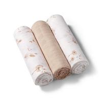 Bambukiniai vystyklai BabyOno 397/13 Natural Beige 3 vnt
