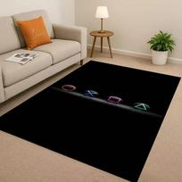 Classic Game Zone Sign Gamer Controller Living Room Non-Slip Area Rug Carpet for Bedroom Kids Playroom Sofa Home Decor Doormat 40x60cm gray