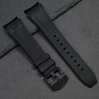 Band for Samsung Galaxy Watch 5pro 7 6 4 Classic 40mm 44 mm 45mm No Gap Luxury Correa 42 43mm 46mm 47mm Silicone Rubber Bracelet Galaxy Watch 6 40 44 black