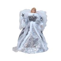 11.8-inch Christmas Angeled Trees Toppers Doll Statue Tree Top Toppers for Home white