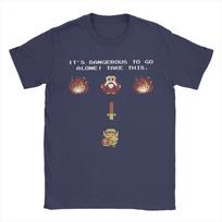 Zeldas Classic NES Epic Intro TAKE THIS T Shirt Unisexs  Pure Cotton Funny TShirt Crew Neck  Tee Shirt Short Sleeve Tops 6XL XL brown