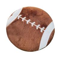 Flat Ball Dog Toy Soft Plush Flying Disc Squeaky Chew Toy Football Basketball Rugby Ball Fetch Toy for Puppy Teething Anxiety Relief Interactive A black