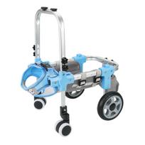 Reguliuojamas augintinio judėjimo vežimėlis Lengvas aliuminio gyvūnų pagalbos laikiklis Galinių galūnių negalia M-Blue four wheels