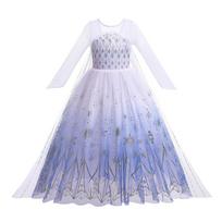 Vaikų princesės kostiumas mergaitei Sniego karalienės suknelė Helovino karnavalo drabužiai Mielas Cosplay vakarinės suknelės 2-10 metų 5-6T(130) white