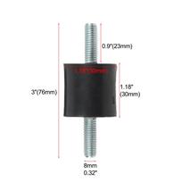 Engine Mount Shock Absorber with Rubber Buffer for Vibration and Noise Reduction in Air Compressors Water Pumps Diesel Engines China Mainland black