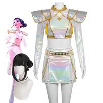 Fantasia Rumi Zoey Mira Cosplay Mergaitės Dainuojančios Balti Kostiumai Animacinis Disfraz Kostiumas 6–14 Metų Helovino Drabužiai 150 gray