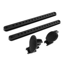 Reguliuojami ir užrakinami irklentės kojų atramos, dėvimi irklų kojų atramos pedalai valčiai, 1 pora black