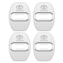 4 vnt. automobilio durų užrakto dangtelio dėklas Toyota chr Corolla Camry rav4 Yaris hilux prius avensis auris Prado verso fortuner priedams white