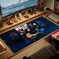 Billie Eilish Large Size Mouse Pad Large Gaming Table Cushion Non-slip Laptop Tablet Big Mousepad XXL Mat Mini PC Playmat With Lock edge 30cmx80cm(11.8x31.5inch)