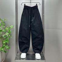 New ins Lazy Simple Loose Casual Pants Men's Harajuku Fashion Literary Versatile Trend Washing Temperament l【 57.5-62.5kg 】 juoda