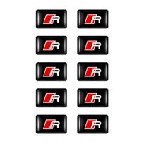 Mažas automobilio vairo lipdukas 3D automobilio dekoracija Interjero lipdukas Audi A1 A3 A4 A5 A6 A7 A8 B5 B6 B7 C5 C6 C7 Q2 Q3 Q5 Q7 TT black