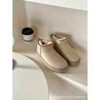 Henan Sangpo snow boots classic sheepskin fur integrated warm versatile 40 gray