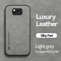 For Xiaomi Poco X3 Pro Case Car Magnetic Holder Leather Phone Cases For Poco Poko Pocco Little X3Pro X 3 Pro 3Pro X3 NFC Cover For Poco X3 NFC šviesiai pilka spalva