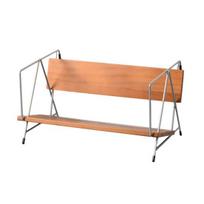 Nordic Retro Bookshelf Bench Style Walnut Storage Rack Desktop Organizer for Magazines Book And Decorations Stylish Home Office Organizer brown