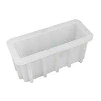 Silikoninė muilo forma Stačiakampė duonos skrudinimo forma Rankų darbo forma Muilo įrankis 400g box 5 white