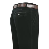 Vyriškos rudens/žiemos sutirštinto aksomo velvetinės kelnės - vidutinio amžiaus ir pagyvenusiems, kasdienio stiliaus, laisvo kirpimo. 42 black