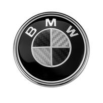 XZESF1 For BMW New 2025 74mm 82mm Cabon Fiber Texture Car Emblem Front Hood Rear Trunk Badge for E46 E90 E60 F10 F11 F20 F30 G20 G21 G3 45mm juoda