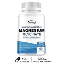 Xemenry - Magnesium Glycinate Capsules - Heart, Nerve, and Muscle Health 120*1