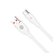 Forever Usb-c kabel, 1m, 6a, baltas