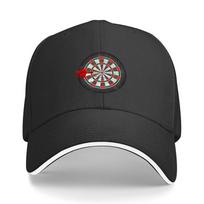 Vintage Darts Dartboard Baseball Cap Snap Back Hat Horse Hat Luxury Hat beach Men Women's One Size black