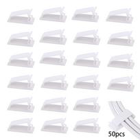 Self-Adhesive Desk Cable - Wire Management Clip for Cords and Cables one size balta