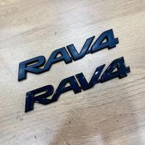 RAV4 emblema Automobilio bagažinės lagamino lipdukas RAV4 automobilio logotipas tinka Toyota RAV4 automobiliui Apdailos modifikavimo dalies priedas 3D ABS QA2 white