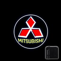 Car HD Door Welcome Light Led Projector Lamp For Mitsubishi Lancer Ex Outlander Pajero L200 Eclipse ASX Triton Delica Colt EVO SF9 white