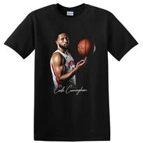 Cade Cunningham Basketball T Shirt Detroit Pistons Player Action Pose Tee XXL brown