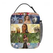 Katseyes Members Kpop Insulated Lunch Bags Large Korean Muisc Reusable Thermal Bag Tote Lunch Box School Outdoor Food Bag One Size beige