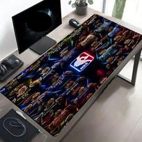 NBA Spausdintas pelės kilimėlis, neslystantis stalo klaviatūros kilimėlis, skirtas PC nešiojamam kompiuteriui, žaidimams, darbui, kasdieniam naudojimui, šauni šventinė staigmena 30cmx60cm gray