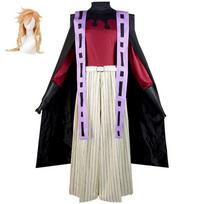 Demonas Doma Douma Cosplay Kostiumų Rinkinys su Peruku Ir Vėduokle Vyrams Moterims Kimetsu No Yaiba Helovinas Anime Kimono Apranga M&Other brown