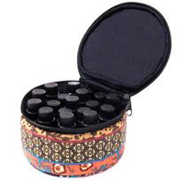 9 buteliukų eterinių aliejų dėklas 15 ml 10 ml 5 ml laikiklis saugojimo aromaterapijos rankinė black