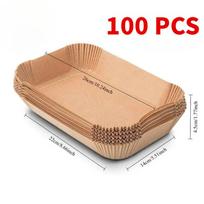 Vienkartinis oro gruzdintuvės popierius, nepridegantis virtuvės kepimo airfryer kilimėlis, aliejui atsparus mikrobangų kepsninės kepsninės padėklas Kepimo popieriaus įkloto priedai