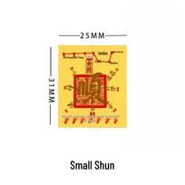 Shuibei Style 999 Pure Gold Wealth Vault Mobile Sticker with Good Luck God of Wealth Design yellow