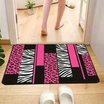 1 vnt. Leopardas Zebras Kilimas, Leopardas Rožinis Baltas Juodas Specialus Kilimas Tinka Svetainei, Miegamajam, Kompiuterio Kambariui, Valgomajam, Po Stalu 50x80cm white