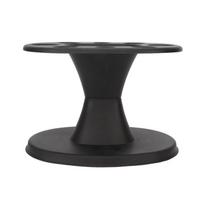 Plastic Round Hair Brush Comb Holder Display Rack Hair Styling Brush Stand Shelf AccessoriesBlack juoda