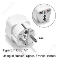 ES Kištuko Adapterio Lizdas JAV į ES Europos Ispanijos Prancūzijos Korėjos Kelioniniai Adapteriai Maitinimo Keitiklis Elektros Lizdas Europos Lizdų Adapteris white white