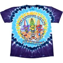 Grateful Dead Bears Beach Blanket Bingo Liquid Blue Tie Dye Mens T-shirt - NEW XXXXL blue