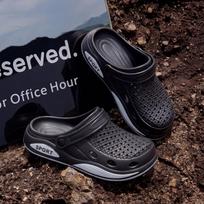 Eva Clogs Men Lightweight Foam Slides Summertime Outside Sport Shoes Breathable Sandal Shoes Hole Sandal Shoes Anti Slip Shower House Slide Shoes 44-45 black