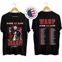 W.A.S.P. Album On Alive 2024 Tour t-Shirt, WASP Band Fan Shirt Reprint VB7403 2XL black