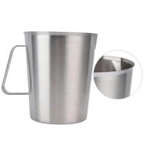 304 Stainless Steel Milk Frothing Pitcher 1000/2000ML Capacity Graduated Beaker  For Baking 1500ml white
